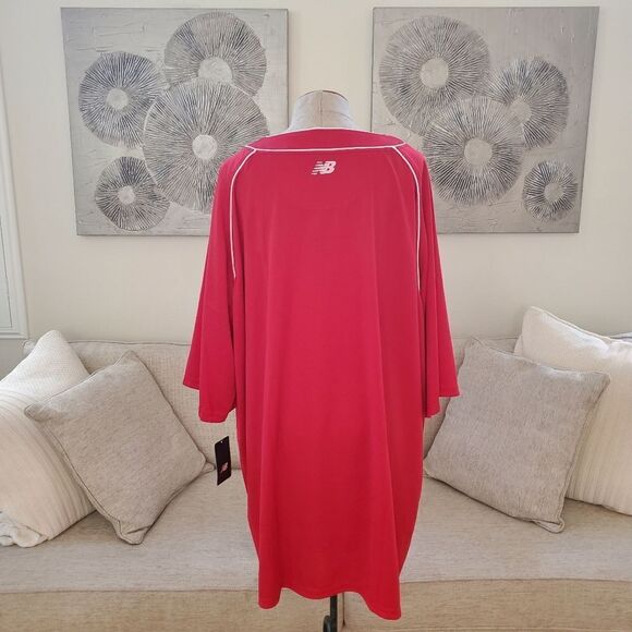 New Balance 2 Button Baseball Jersey sz 4XL - Picture 7 of 13